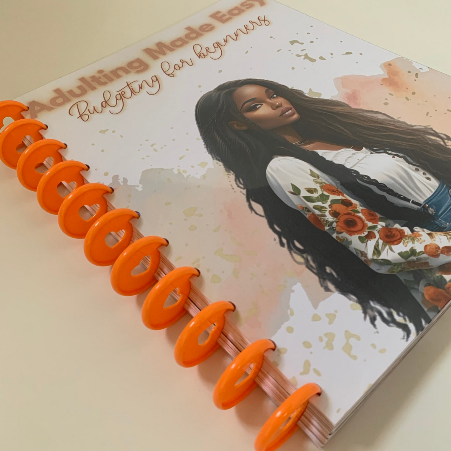 Sunkissed Love Budget Planner for Beginners| 12 Month Undated Discbound Budget Planner for Black Women