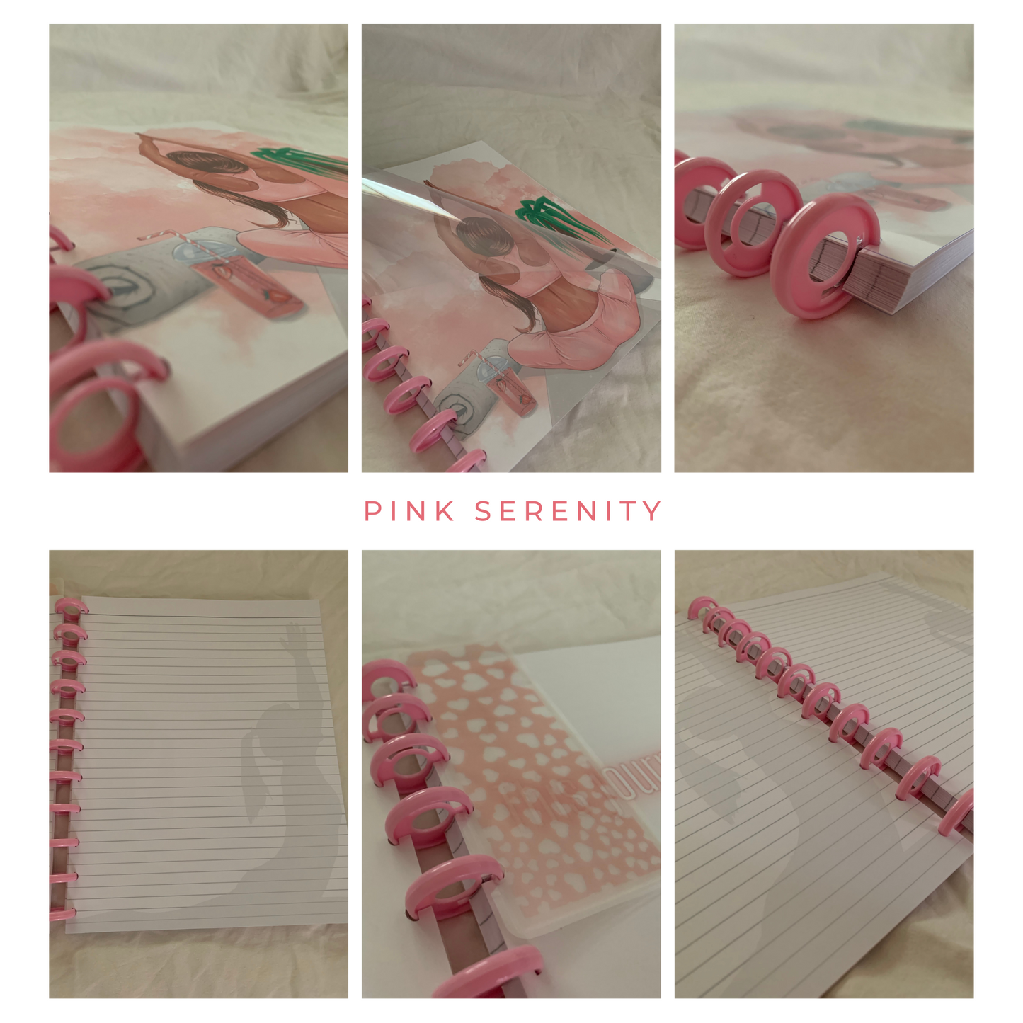 Pink Serenity Journal | Discbound Lined Journal