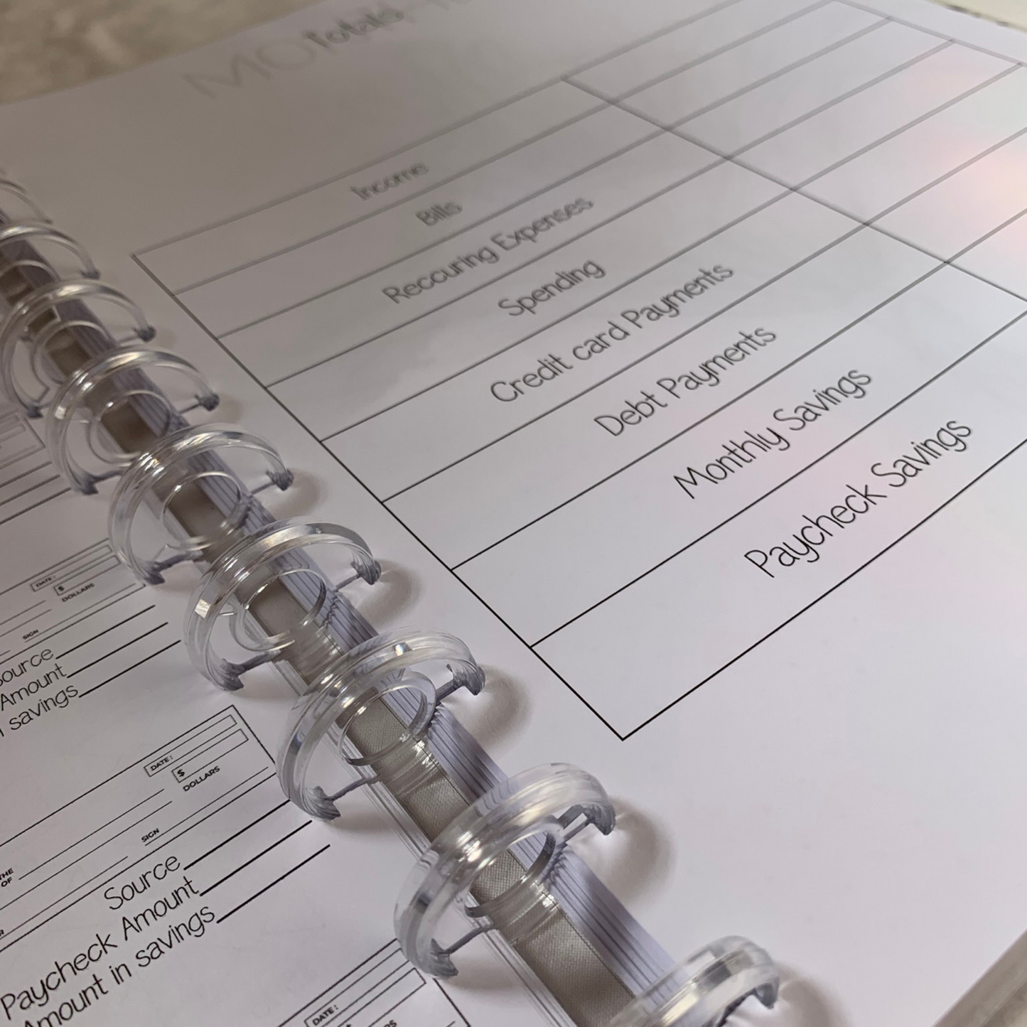 Adulting Made Easy Discbound Budget Planner for Beginners| Undated Minimalist Six Month Budget Planner (ZW)