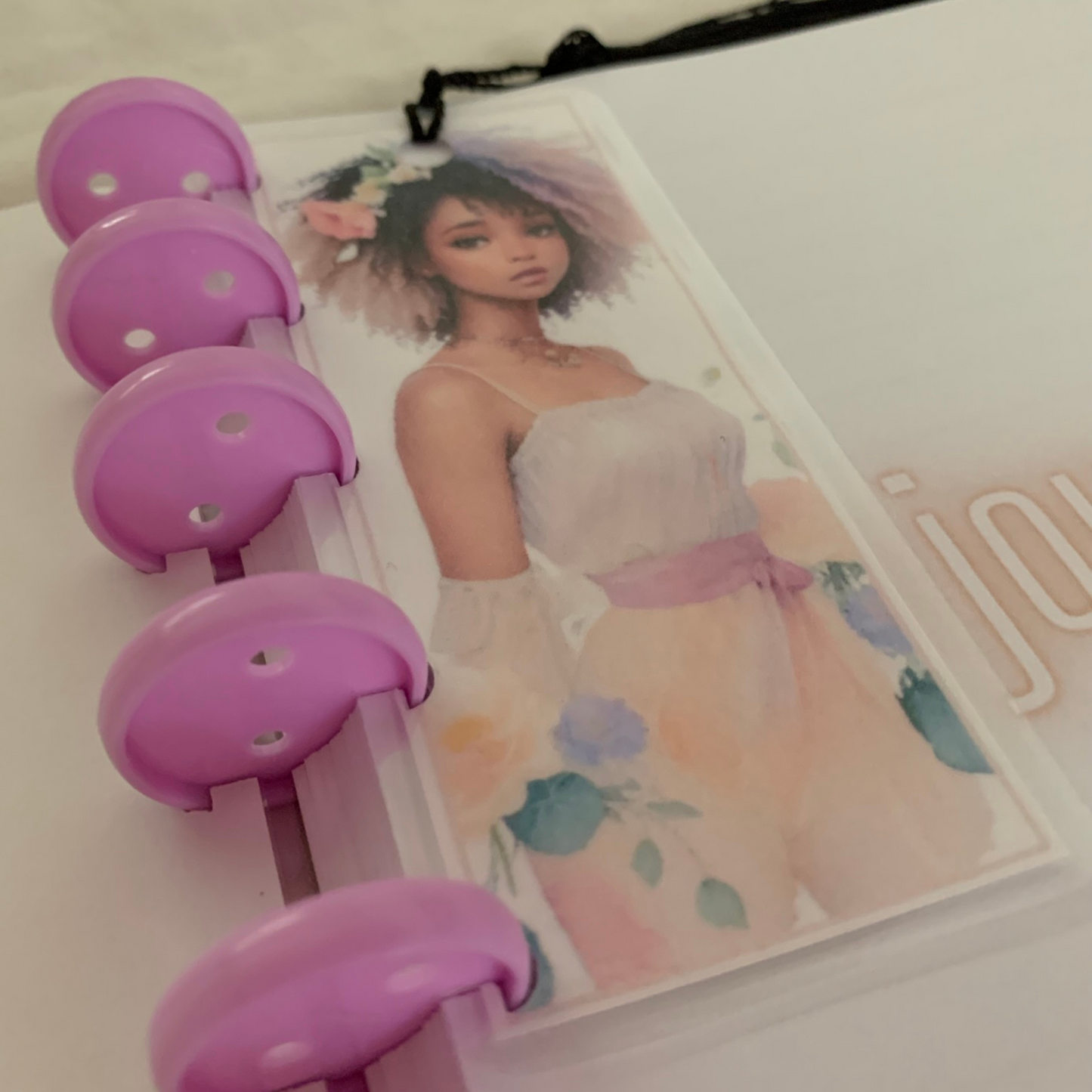 Florals Bloom Journal | Discbound Lined Journal for Black Girls