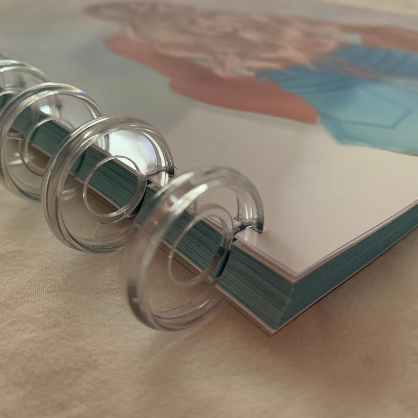 Shades of Bliss Journal | Discbound Lined Journal Blue