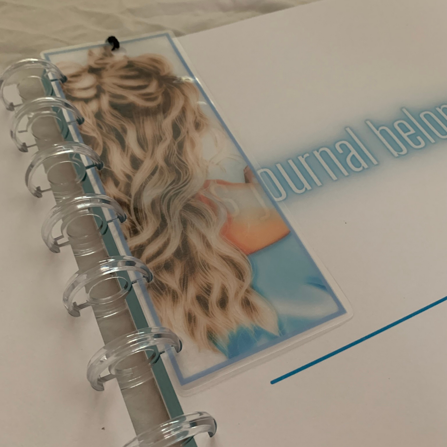 Shades of Bliss Journal | Discbound Lined Journal Blue