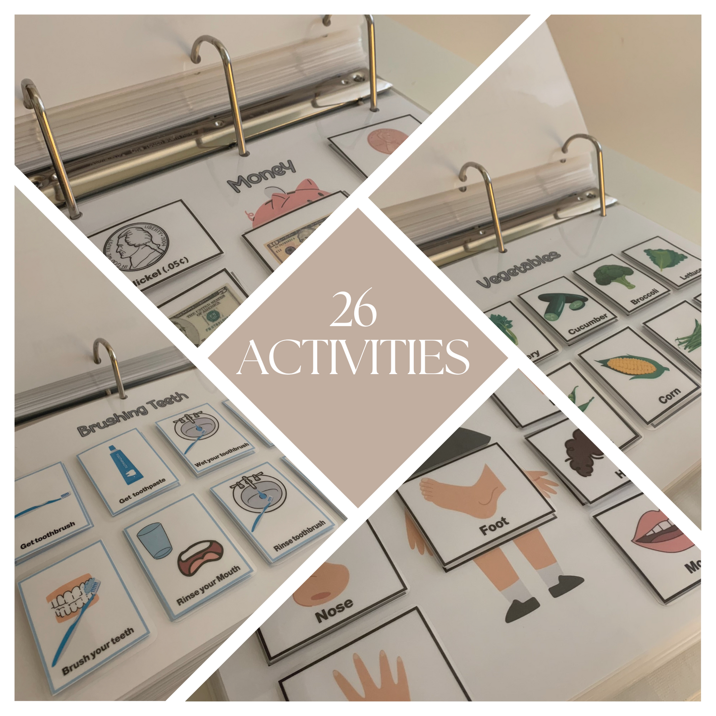Explore our learning binders| 25 engaging activities, 200+ pictures including 16 from complementary task analysis activities to spark exploration and growth!