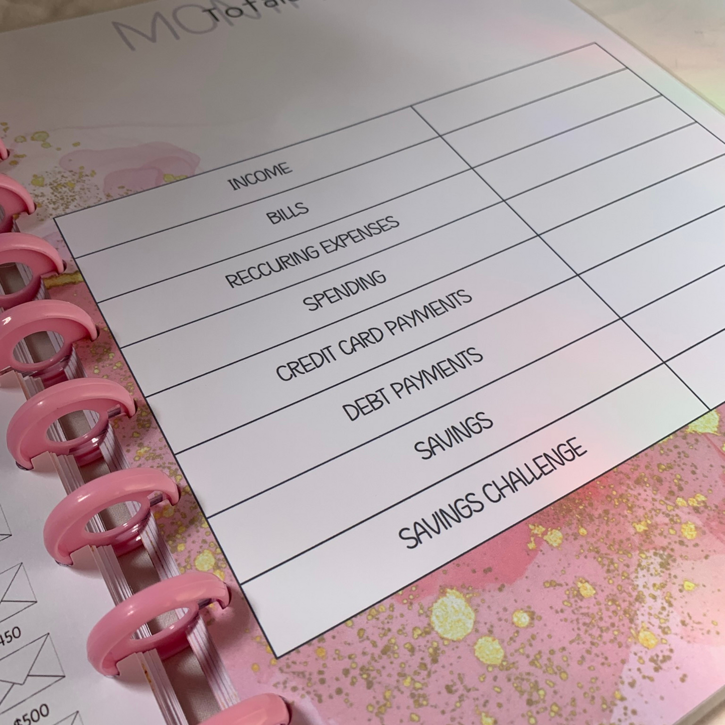 Budgeting for Beginners| Undated Six Month Discbound Budget Planner for black women (ZW)