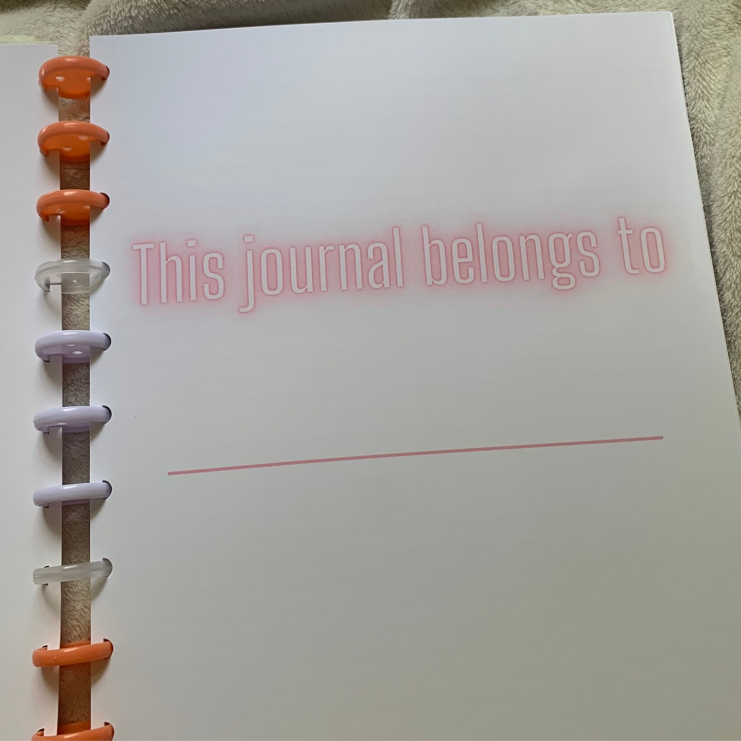 Pink Serenity Journal | Discbound Lined Journal ZW