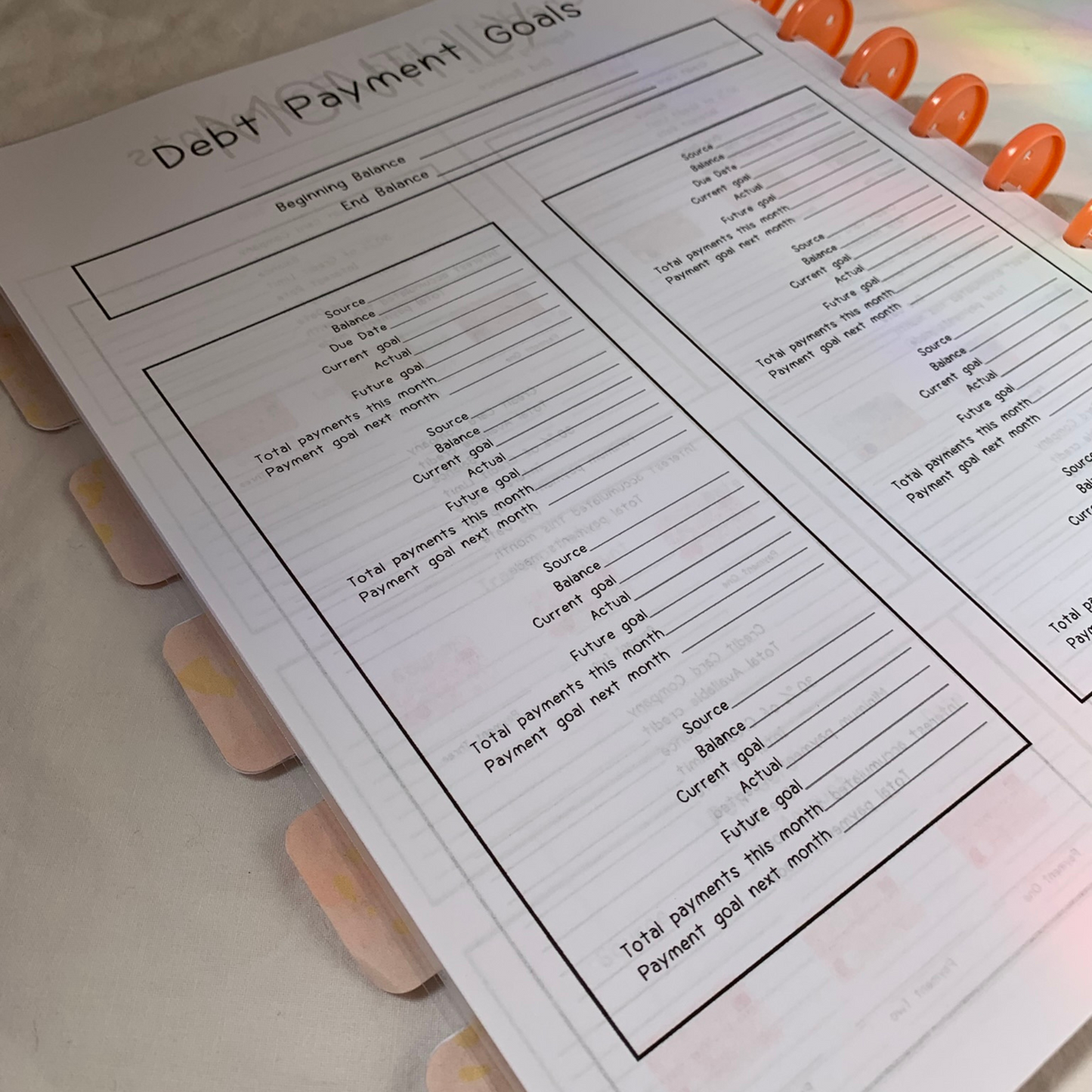 Six Month Discbound Budget Planner for Black Women (ZW)