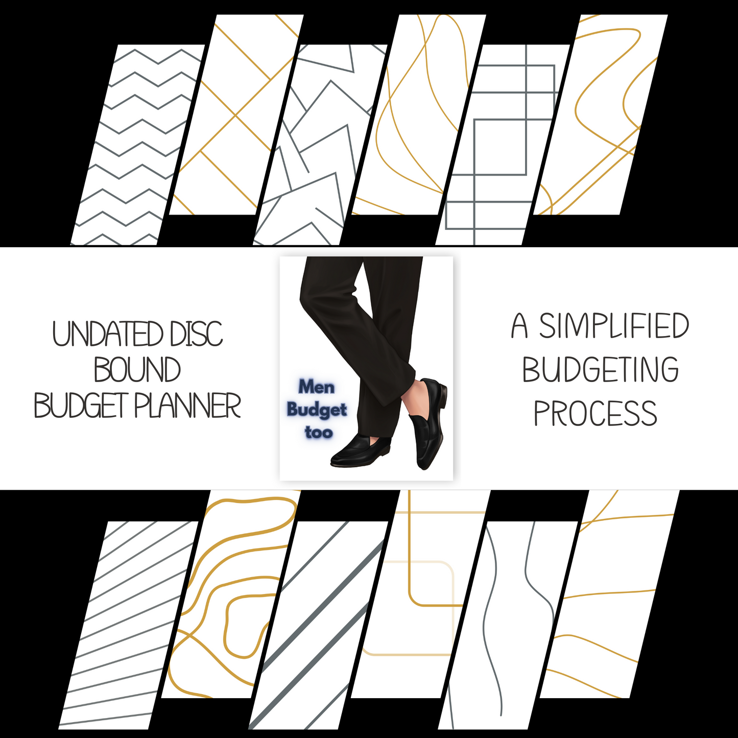 Men Budget Too Undated Six Month Budget Planner with laminated tabs (ZW)