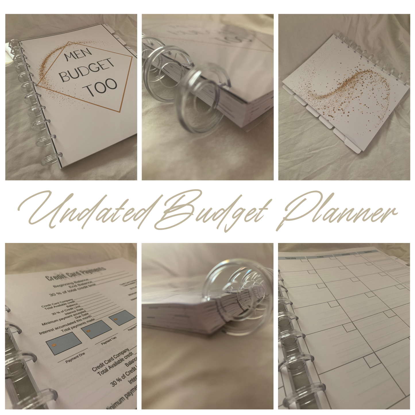 Men Budget Too Undated Six Month Budget Planner with Tabs| Budget planning for men (ZW)