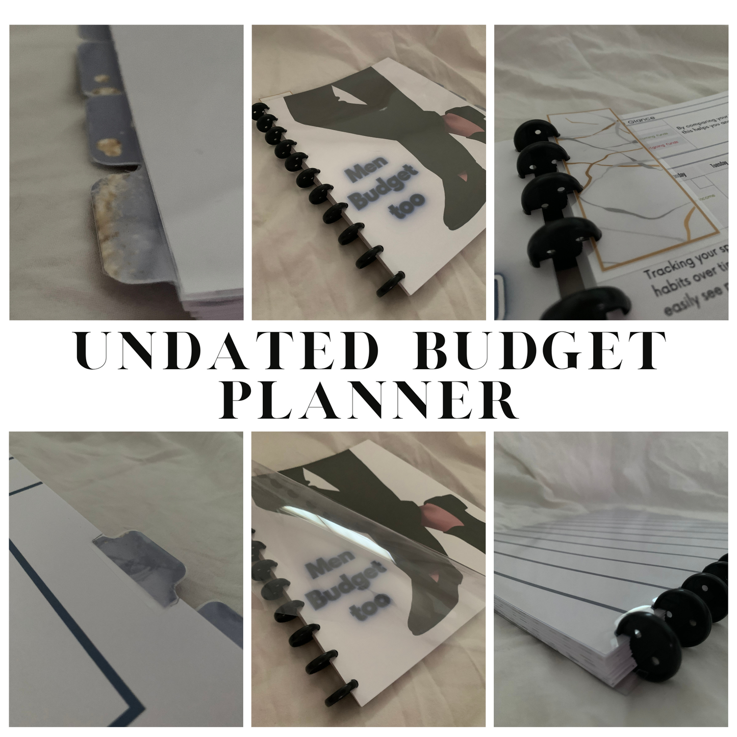 Men Budget Too Undated Six Month Budget Planner with laminated tabs (ZW)