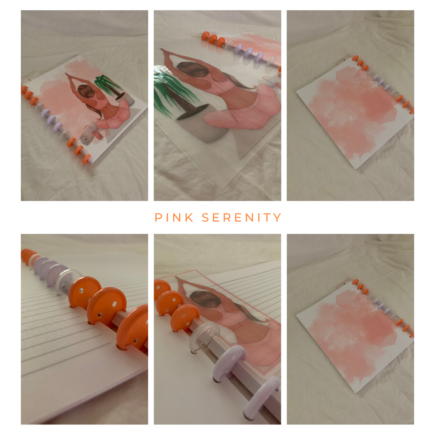 Pink Serenity Journal | Discbound Lined Journal ZW