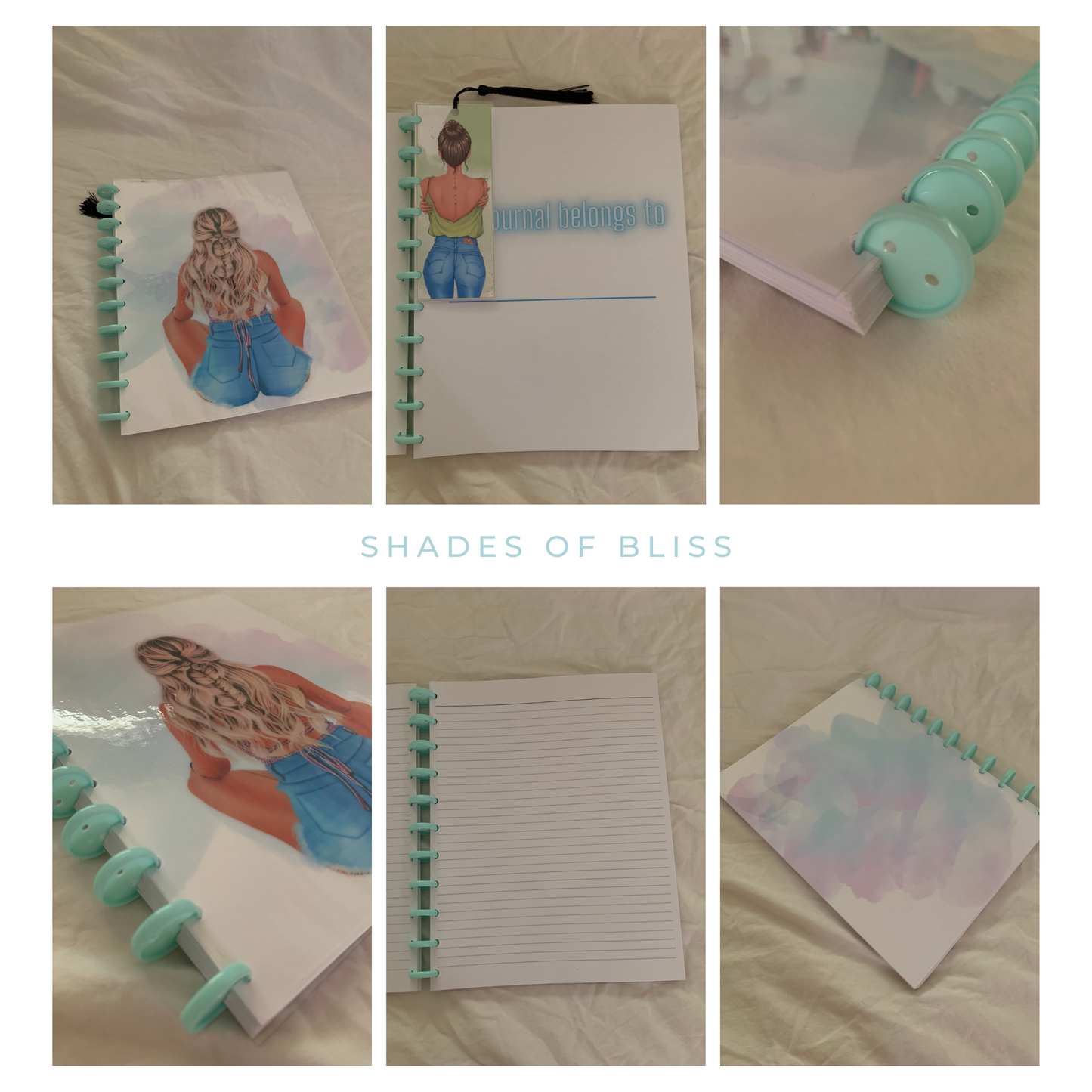 Shades of Bliss Journal | Discbound Lined Journal (ZW)