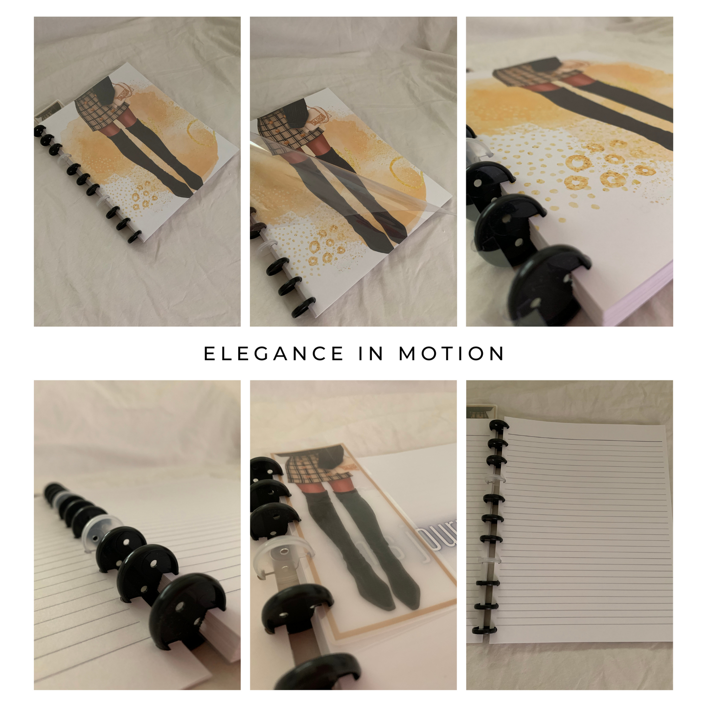 Elegance in Motion Journal | Discbound Lined Journal