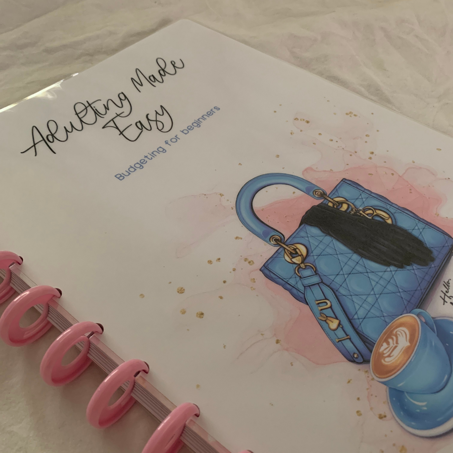 Adulting Made Easy Budgeting for Beginners| Undated Six Month Discbound Budget Planner for black women with laminated dividers (ZW)