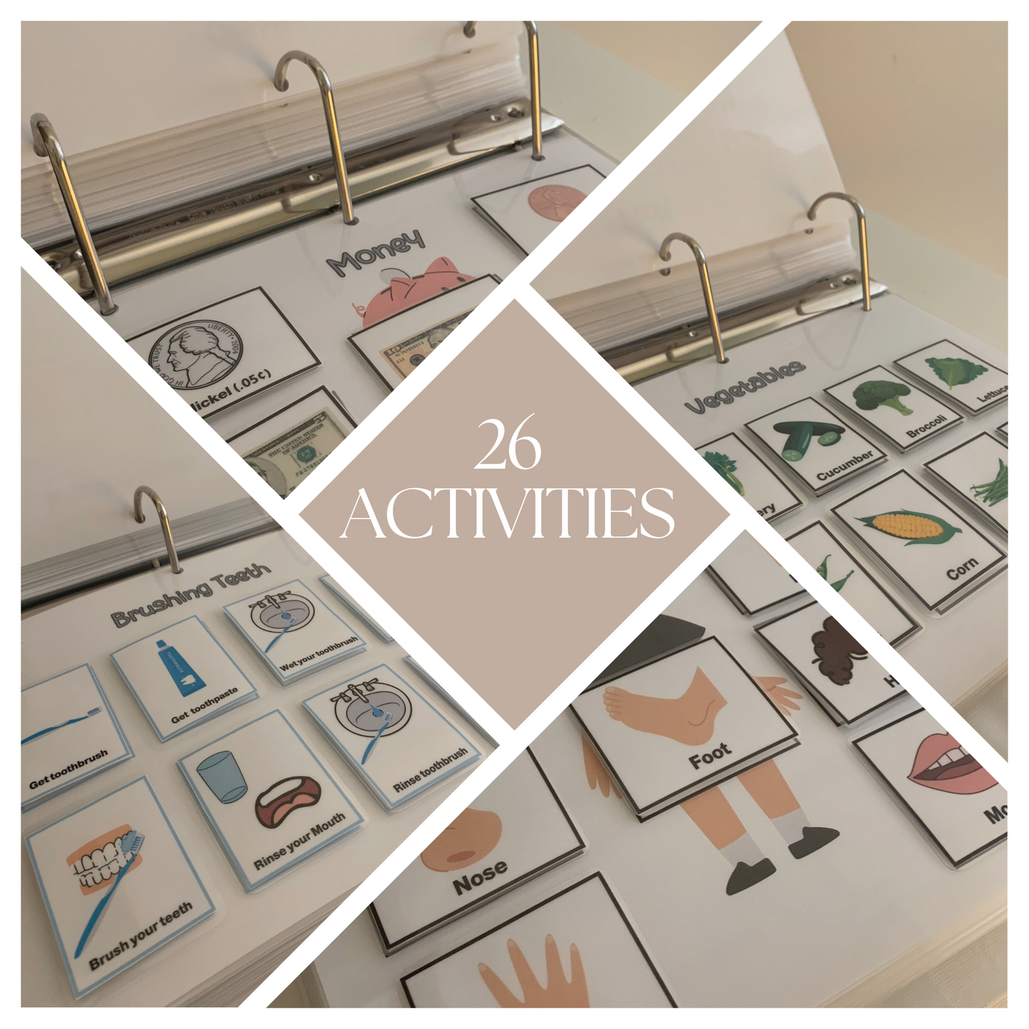 Explore our learning binders| 25 engaging activities, 200+ pictures including 16 from complementary task analysis activities to spark exploration and growth! 