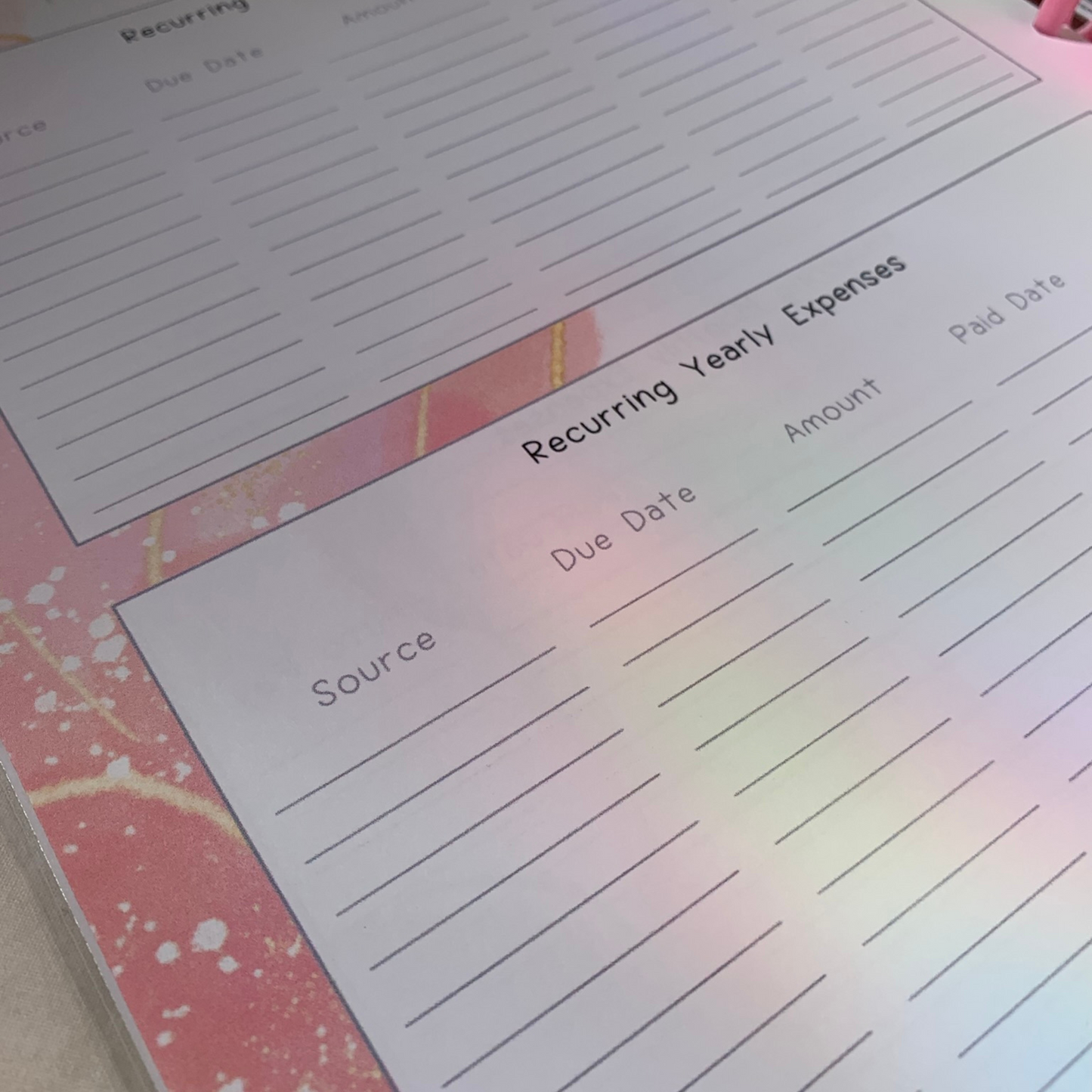 Adulting Made Easy Budgeting for Beginners| Undated Six Month Discbound Budget Planner for black women with laminated dividers (ZW)