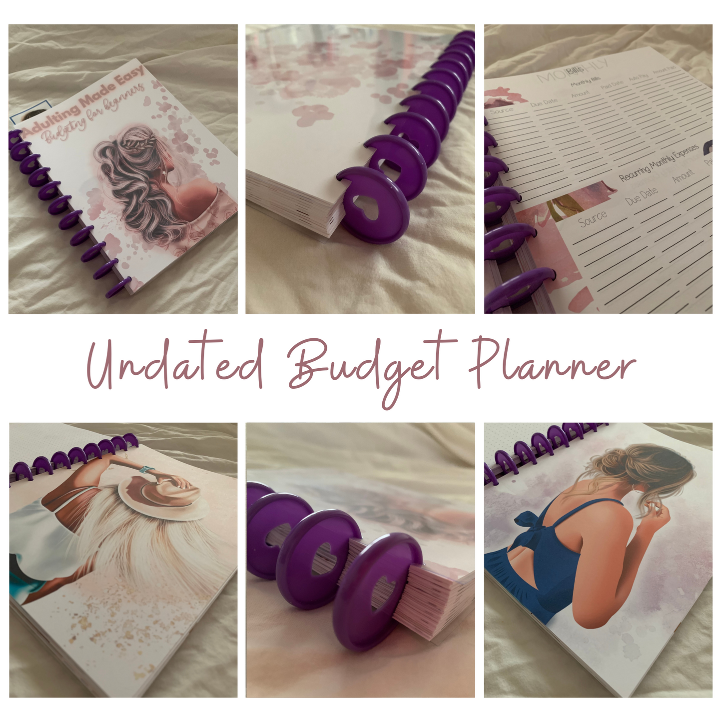 Sweet Savings Budget Planner for Beginners| 12 Month Undated Discbound Budget Planner