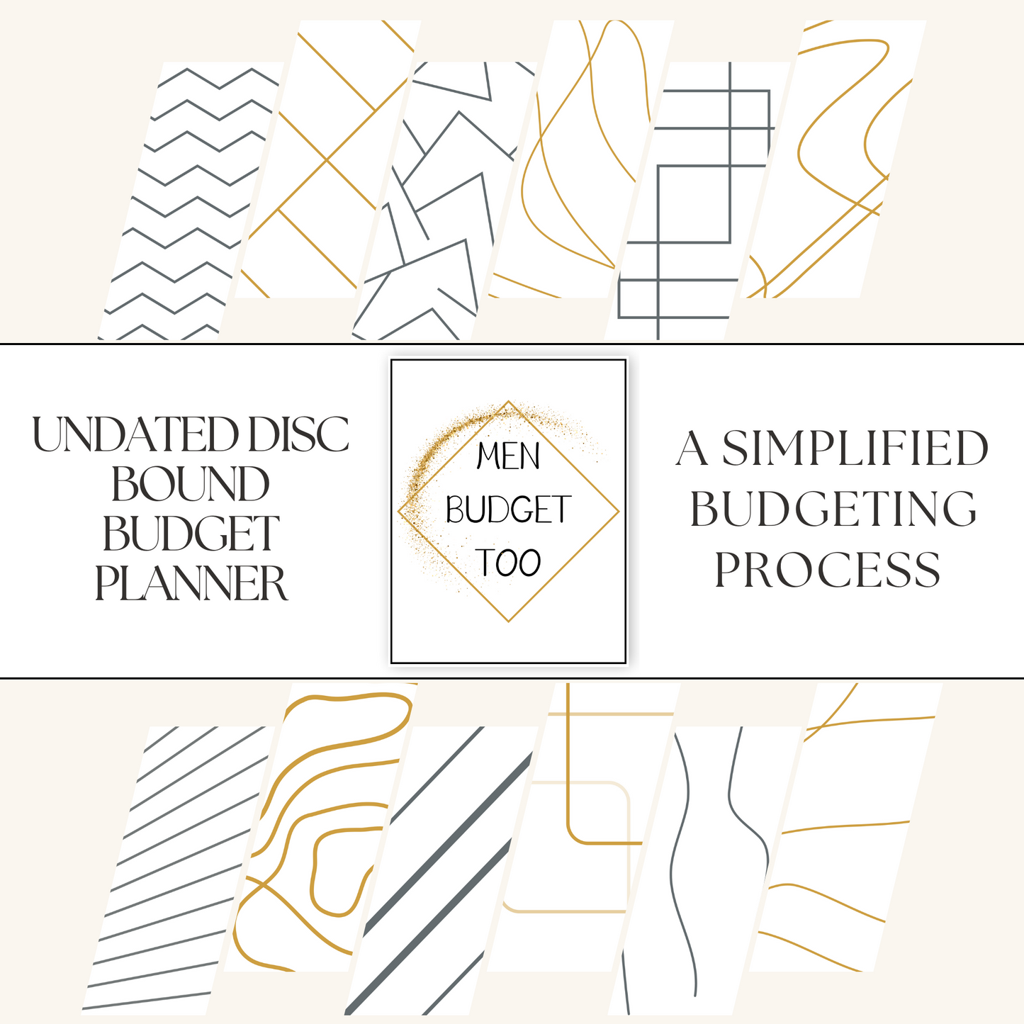 Men Budget Too| Undated Six Month Discbound Budget Planner for men