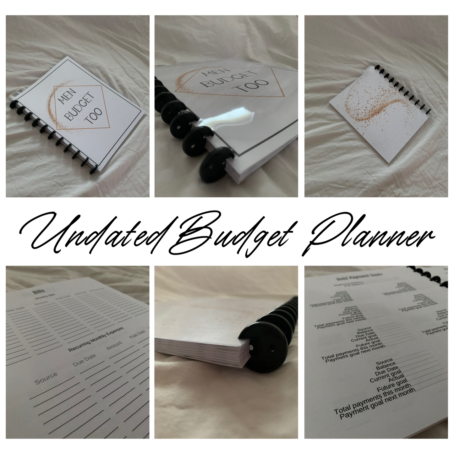 Men Budget Too| Undated Six Month Discbound Budget Planner for men